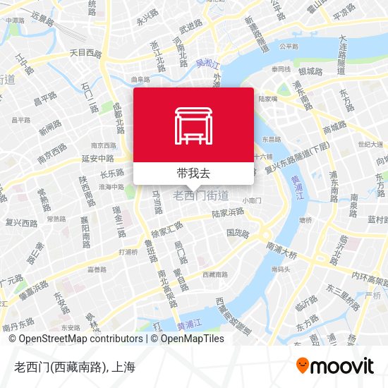 老西门(西藏南路)地图