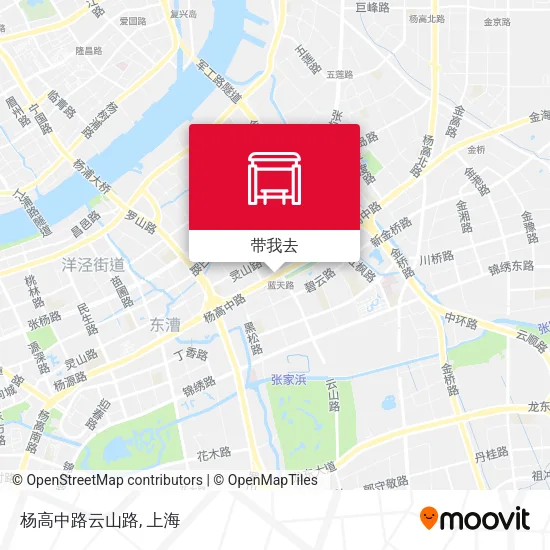 杨高中路云山路地图