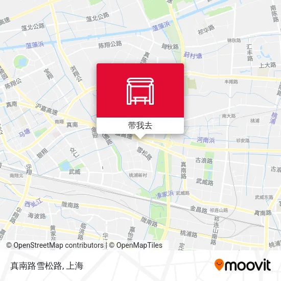 真南路雪松路地图