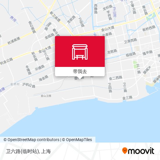 卫六路(临时站)地图