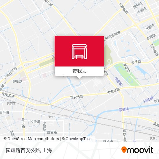 园耀路百安公路地图