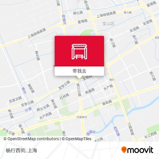 杨行西街地图