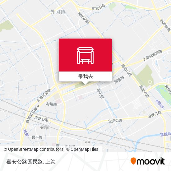 嘉安公路园民路地图