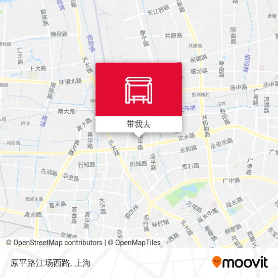 原平路江场西路地图