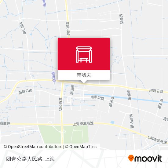 团青公路人民路地图