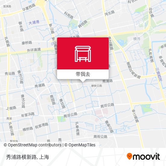 秀浦路横新路地图