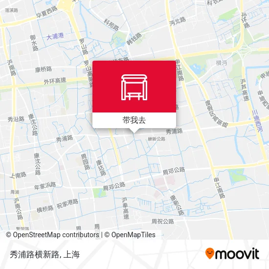 秀浦路横新路地图