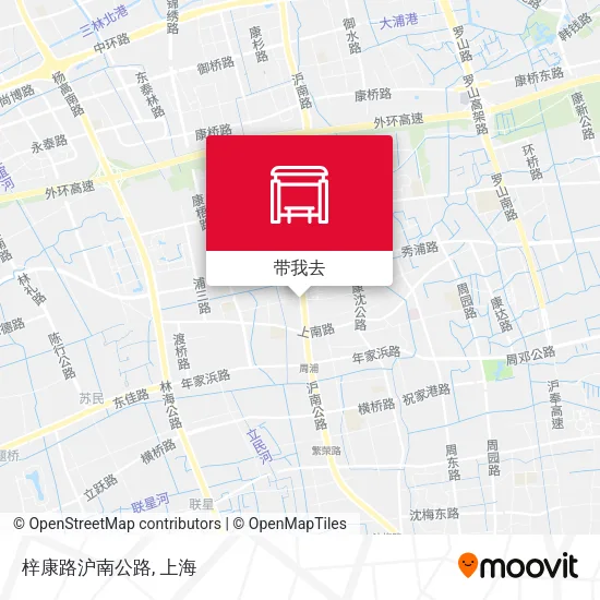 梓康路沪南公路地图