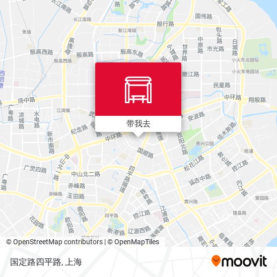 国定路四平路地图