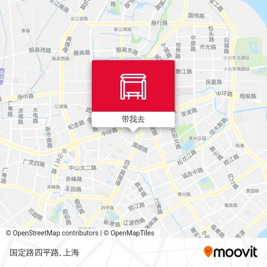 国定路四平路地图