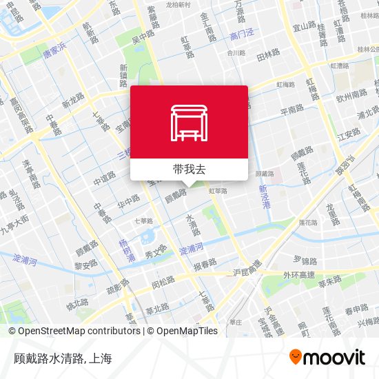 顾戴路水清路地图