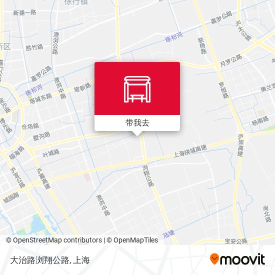 大治路浏翔公路地图