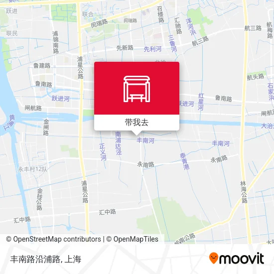 丰南路沿浦路地图