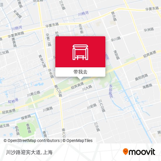 川沙路迎宾大道地图