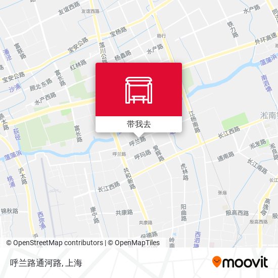 呼兰路通河路地图