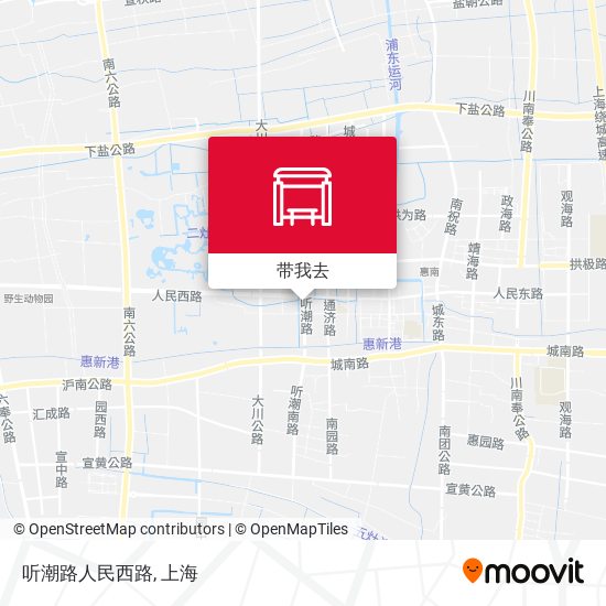听潮路人民西路地图