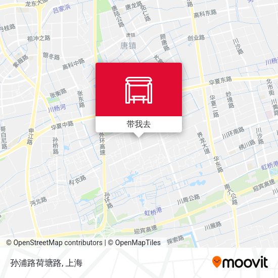 孙浦路荷塘路地图