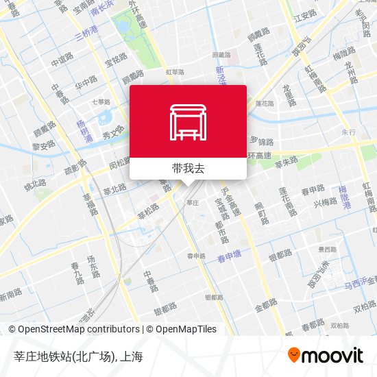 莘庄地铁站(北广场)地图