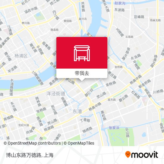 博山东路万德路地图