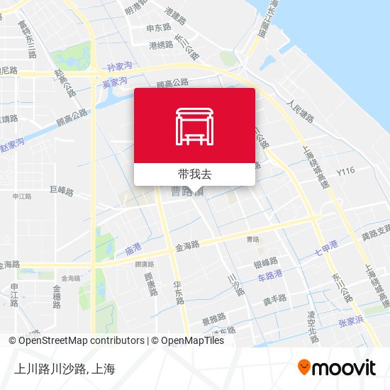 上川路川沙路地图