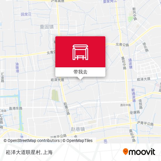 崧泽大道联星村地图