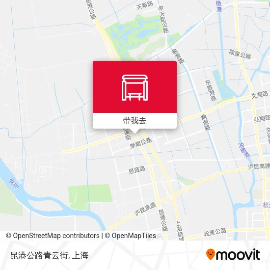 昆港公路青云街地图