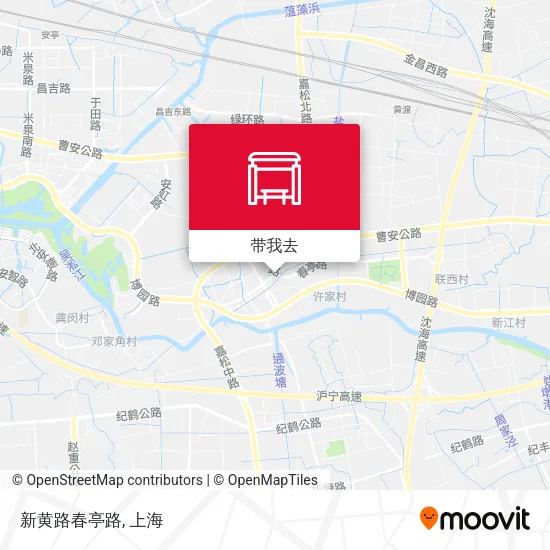 新黄路春亭路地图