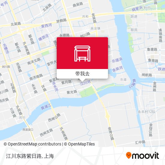 江川东路紫日路地图