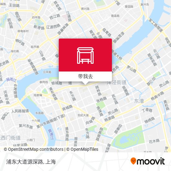 浦东大道源深路地图