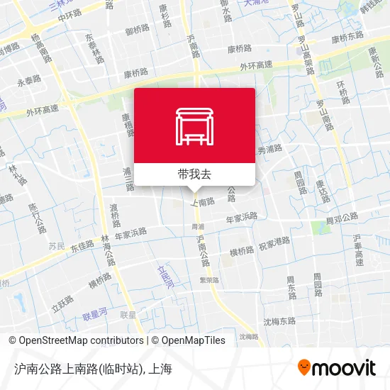 沪南公路上南路(临时站)地图