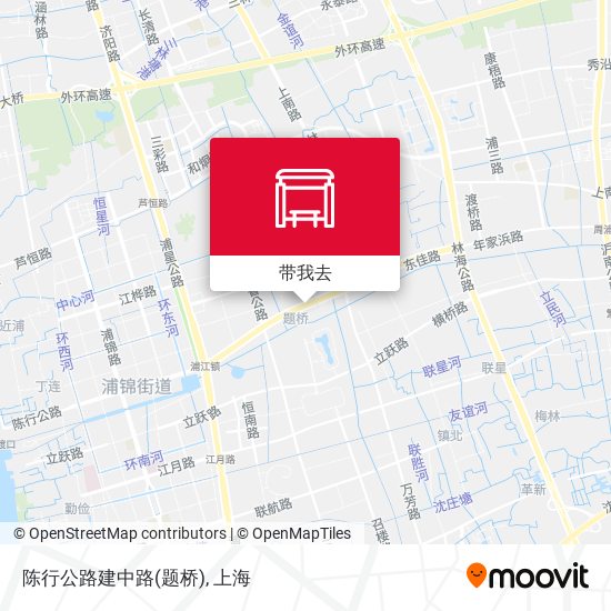 陈行公路建中路(题桥)地图