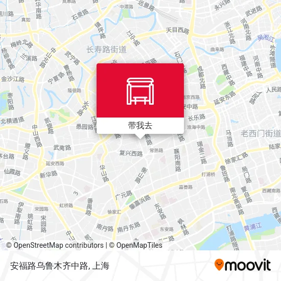 安福路乌鲁木齐中路地图