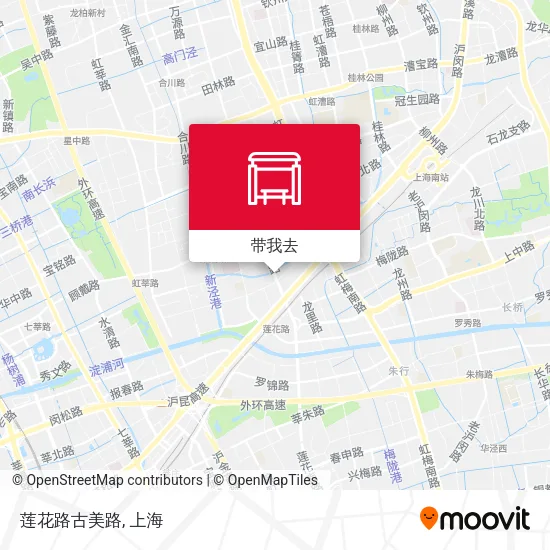莲花路古美路地图