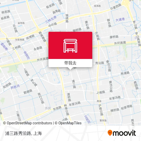 浦三路秀沿路地图