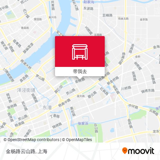 金杨路云山路地图