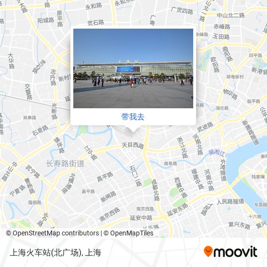 上海火车站(北广场)地图