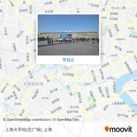 上海火车站(北广场)地图