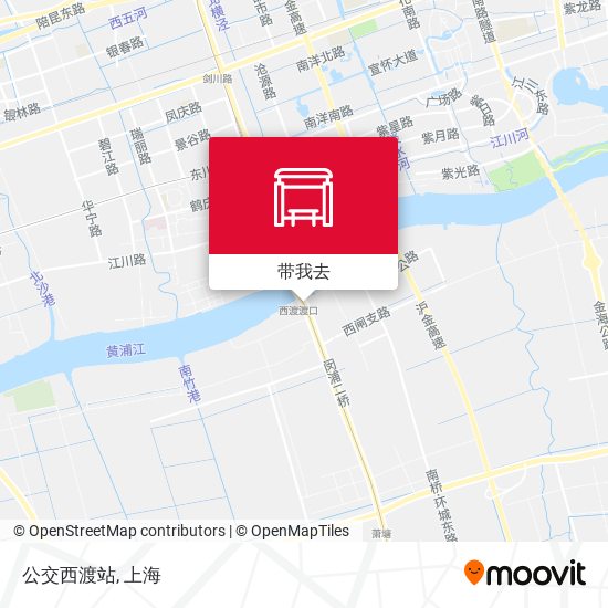 公交西渡站地图