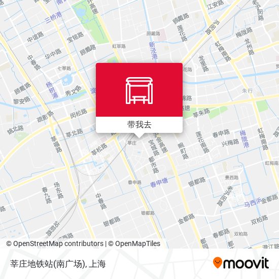 莘庄地铁站(南广场)地图