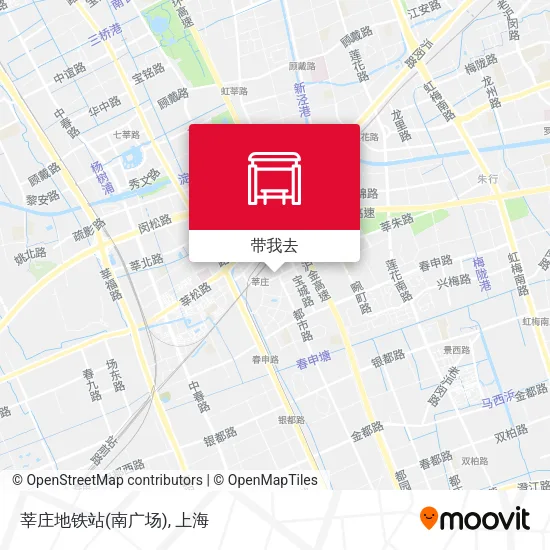 莘庄地铁站(南广场)地图