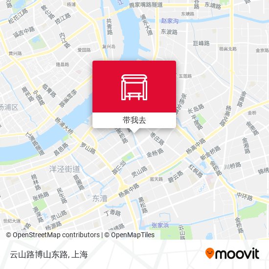 云山路博山东路地图