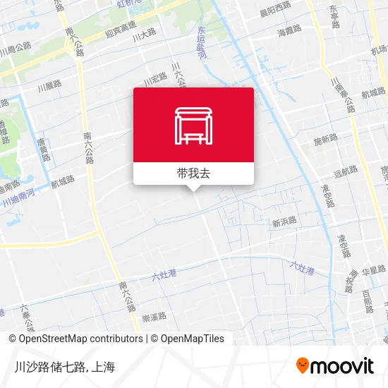 川沙路储七路地图