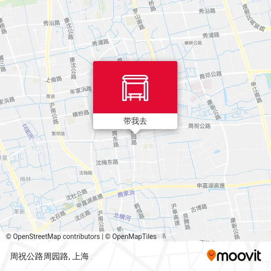 周祝公路周园路地图