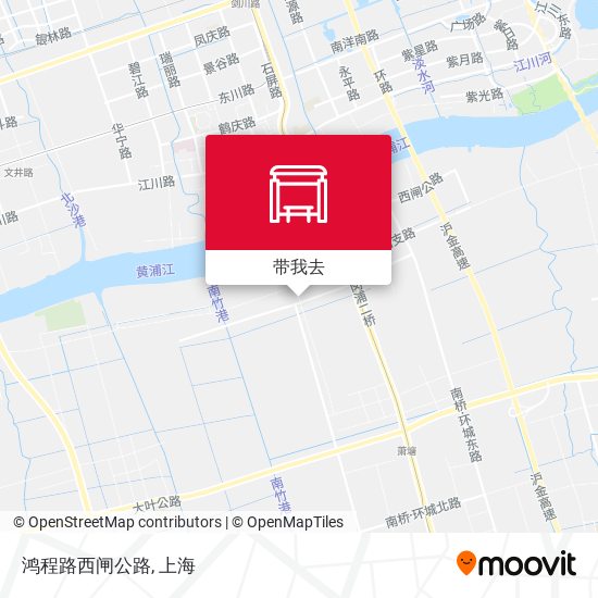 鸿程路西闸公路地图