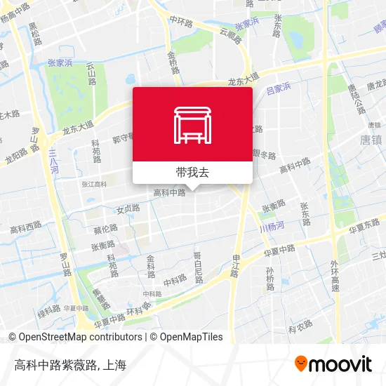 高科中路紫薇路地图