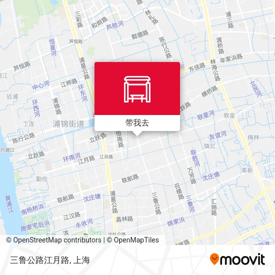 三鲁公路江月路地图