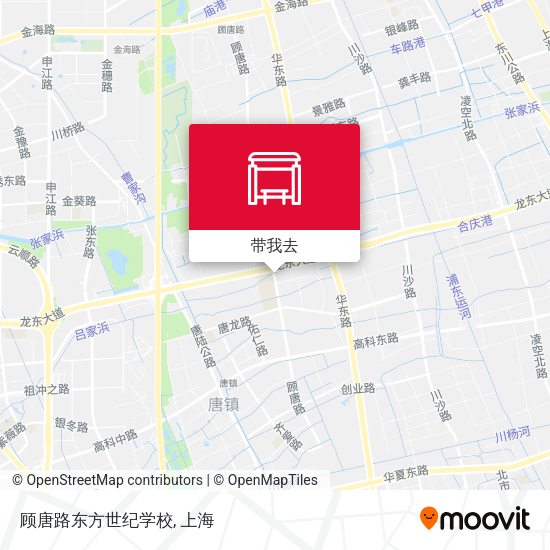顾唐路东方世纪学校地图