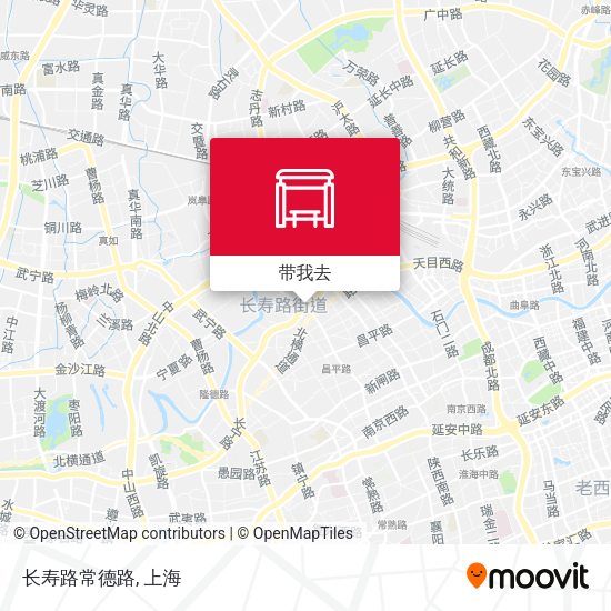 长寿路常德路地图
