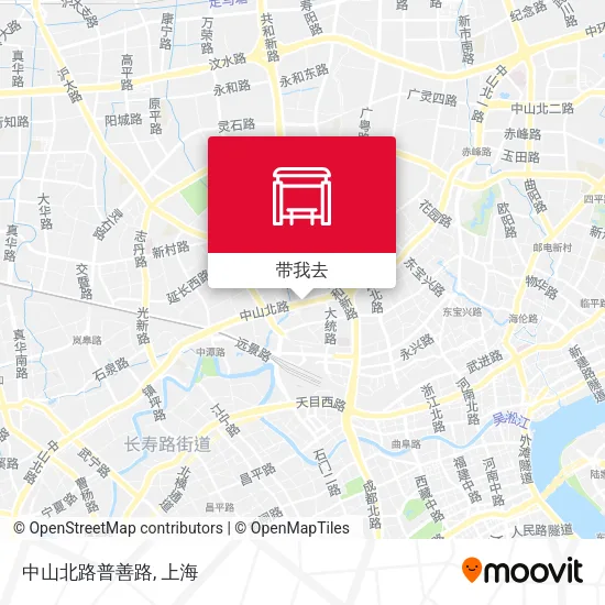 中山北路普善路地图