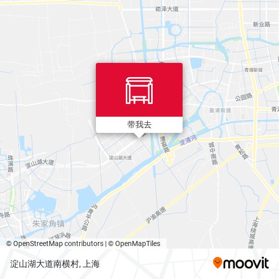 淀山湖大道南横村地图